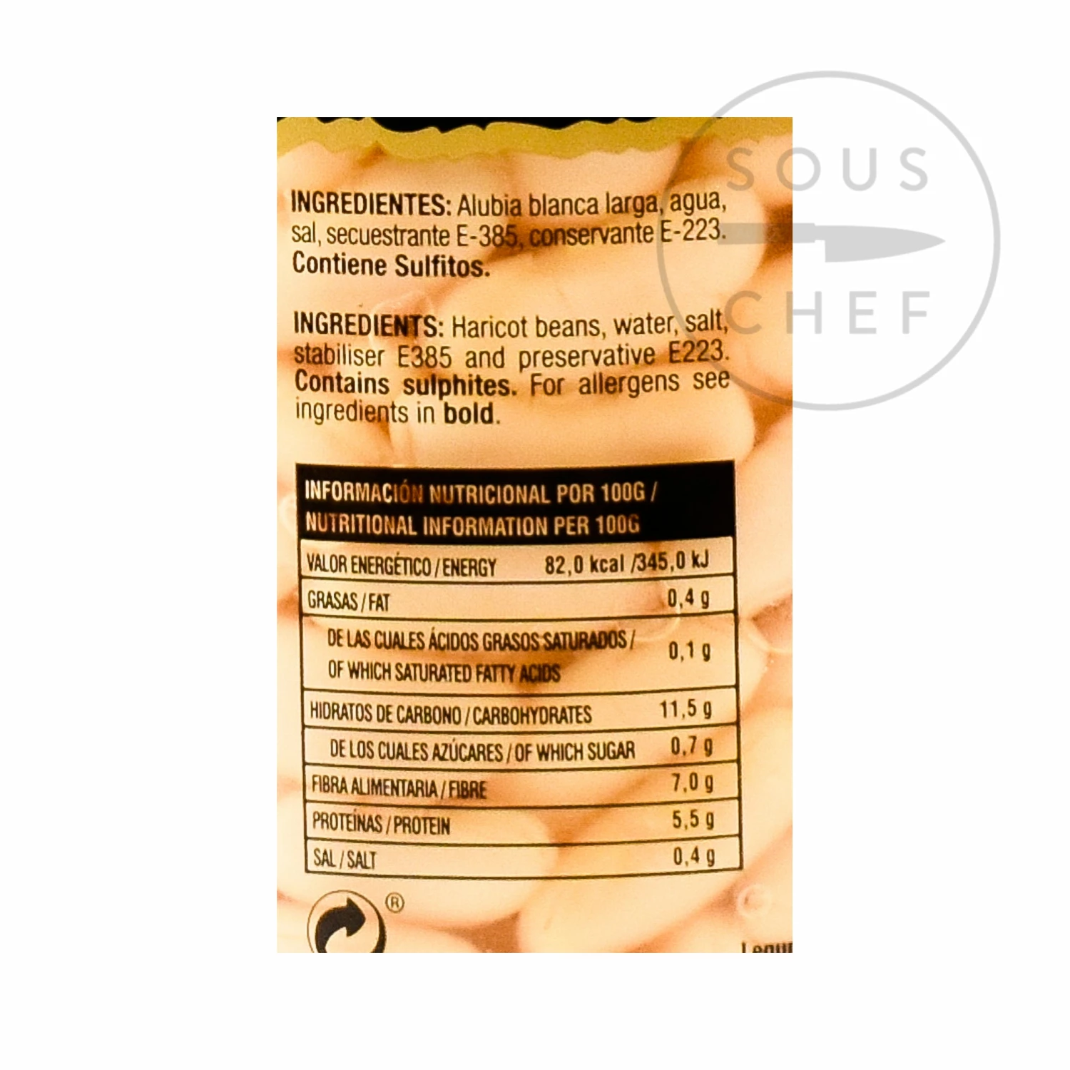 Delicioso Ingredients Alubia Blanca - Cooked Haricot Beans 660g 4 Delicioso Ingredients Alubia Blanca - Cooked Haricot Beans 660g