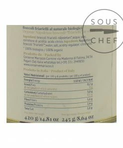 Ingredients Casa Marrazzo Organic Italian Broccoli