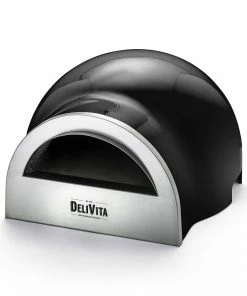 Cookware DeliVita Wood Fired Pizza Oven Very Black