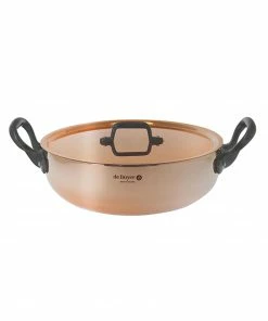 Cookware De Buyer Prima Matera Induction-Compatible Copper Saute Pan - Curved