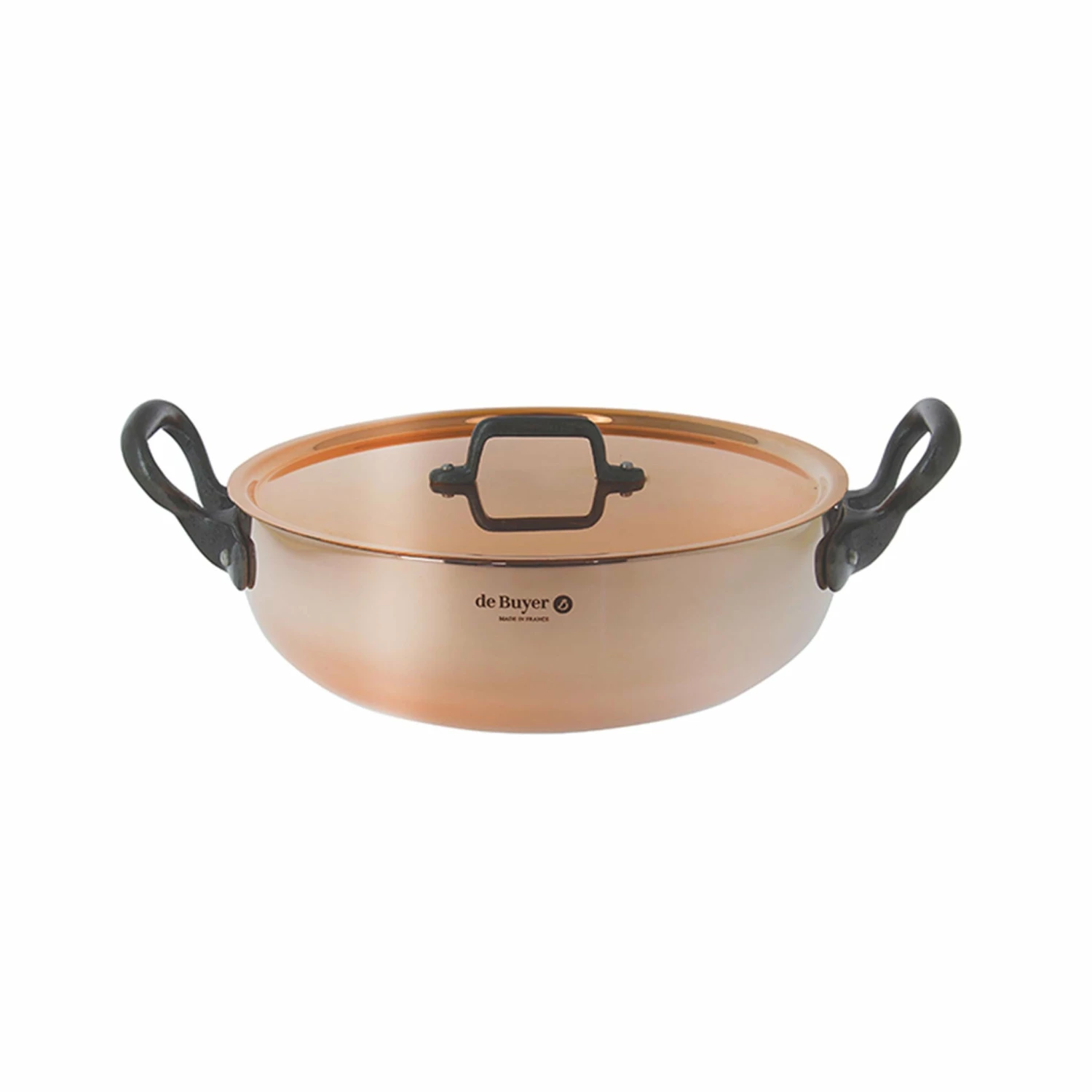 Cookware De Buyer Prima Matera Induction-Compatible Copper Saute Pan - Curved 3 Cookware De Buyer Prima Matera Induction-Compatible Copper Saute Pan - Curved