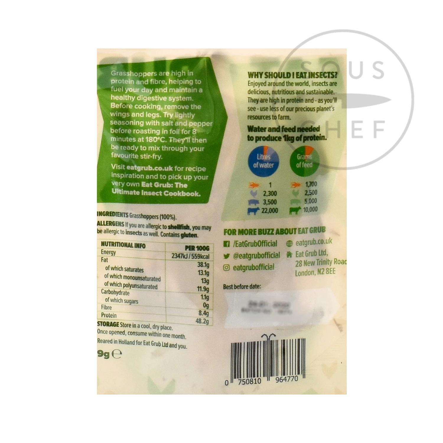 Eat Grub Edible Grasshoppers 9g 5 Eat Grub Edible Grasshoppers 9g