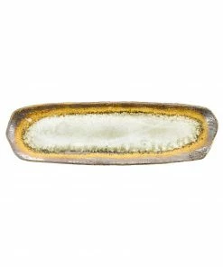 Kiji Stoneware & Ceramics White Glaze Sushi Platter Tableware