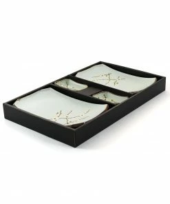 Kiji Stoneware & Ceramics Sakura Blossom Sushi Serving Set Tableware