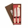 Kiji Stoneware & Ceramics Cookware Japanese Knife Duo - Santoku & Nakiri 1 Kiji Stoneware & Ceramics Cookware Japanese Knife Duo - Santoku & Nakiri