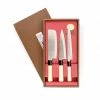 Kiji Stoneware & Ceramics Japanese Knife Trio - Sashimi, Gyuto & Nakiri