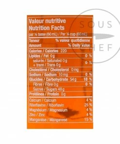 Ingredients Escuminac Extra Rare Light Maple Syrup 200ml