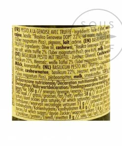 Ingredients La Favorita Basil Pesto With Truffle 130g