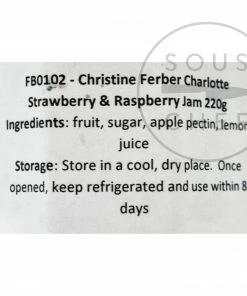Ingredients Christine Ferber Charlotte Strawberry & Raspberry Jam 220g