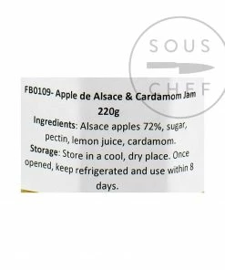 Ingredients Christine Ferber Apple Of Alsace And Cardamom Jam 220g
