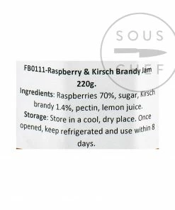Ingredients Christine Ferber Raspberry From Alsace And Kirsch Brandy Jam 220g