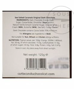 Artisan Du Chocolat Sea Salted Caramels Chocolate Bars & Confectionery