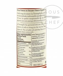 Ingredients La Tourangelle Virgin Sesame Oil 250ml 6 Ingredients La Tourangelle Virgin Sesame Oil 250ml