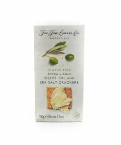 The Fine Cheese Co Ingredients Gluten Free Extra Virgin Olive Oil & Sea Salt Crackers 100g