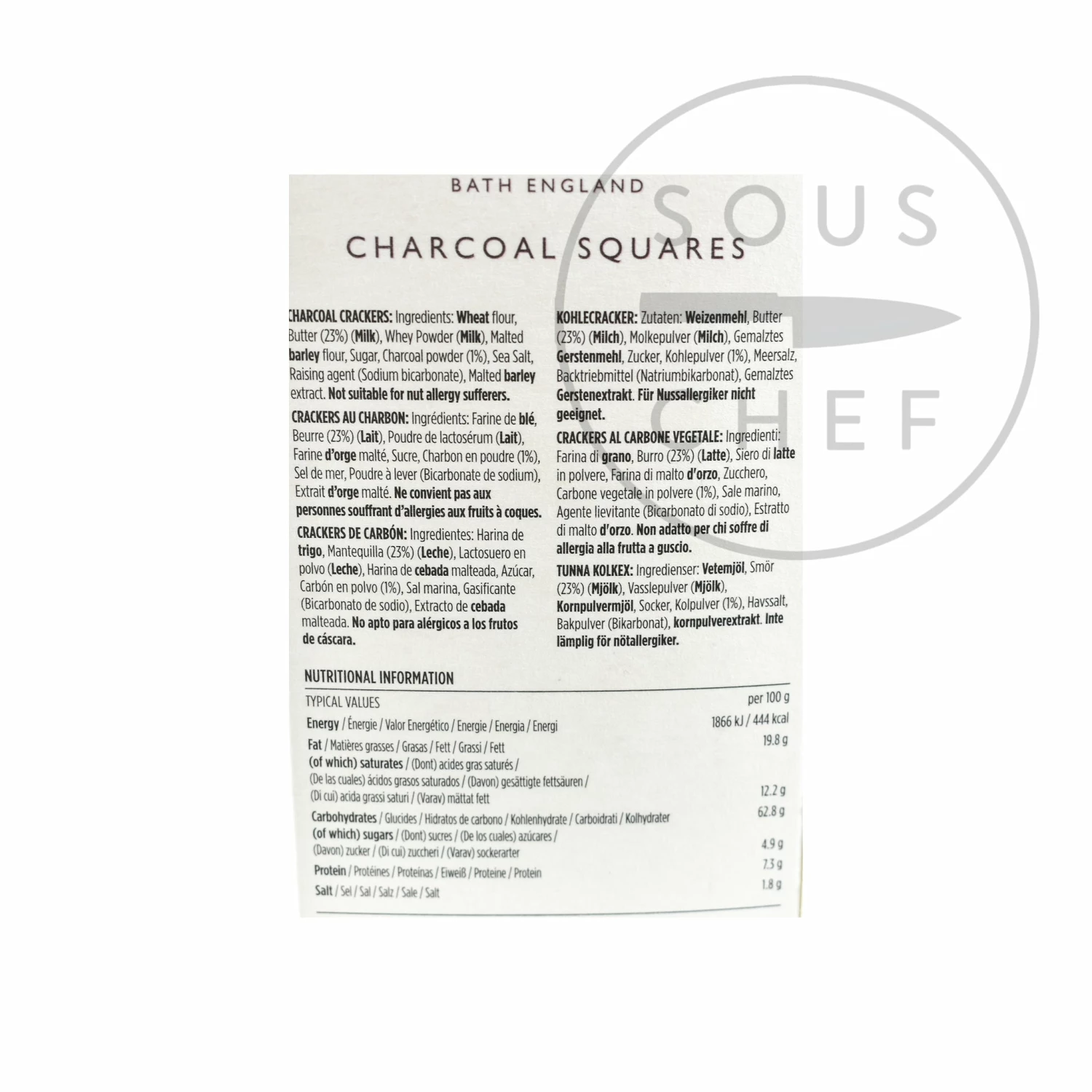 The Fine Cheese Co Ingredients Charcoal Crackers 140g 5 The Fine Cheese Co Ingredients Charcoal Crackers 140g