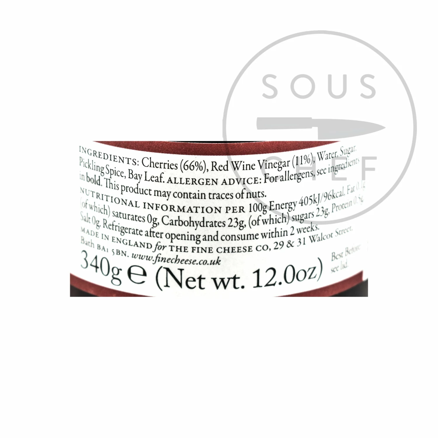 The Fine Cheese Co Ingredients Pickled Cherries 340g 5 The Fine Cheese Co Ingredients Pickled Cherries 340g