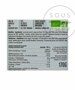 Francois Doucet Organic Blueberry Paste 170g