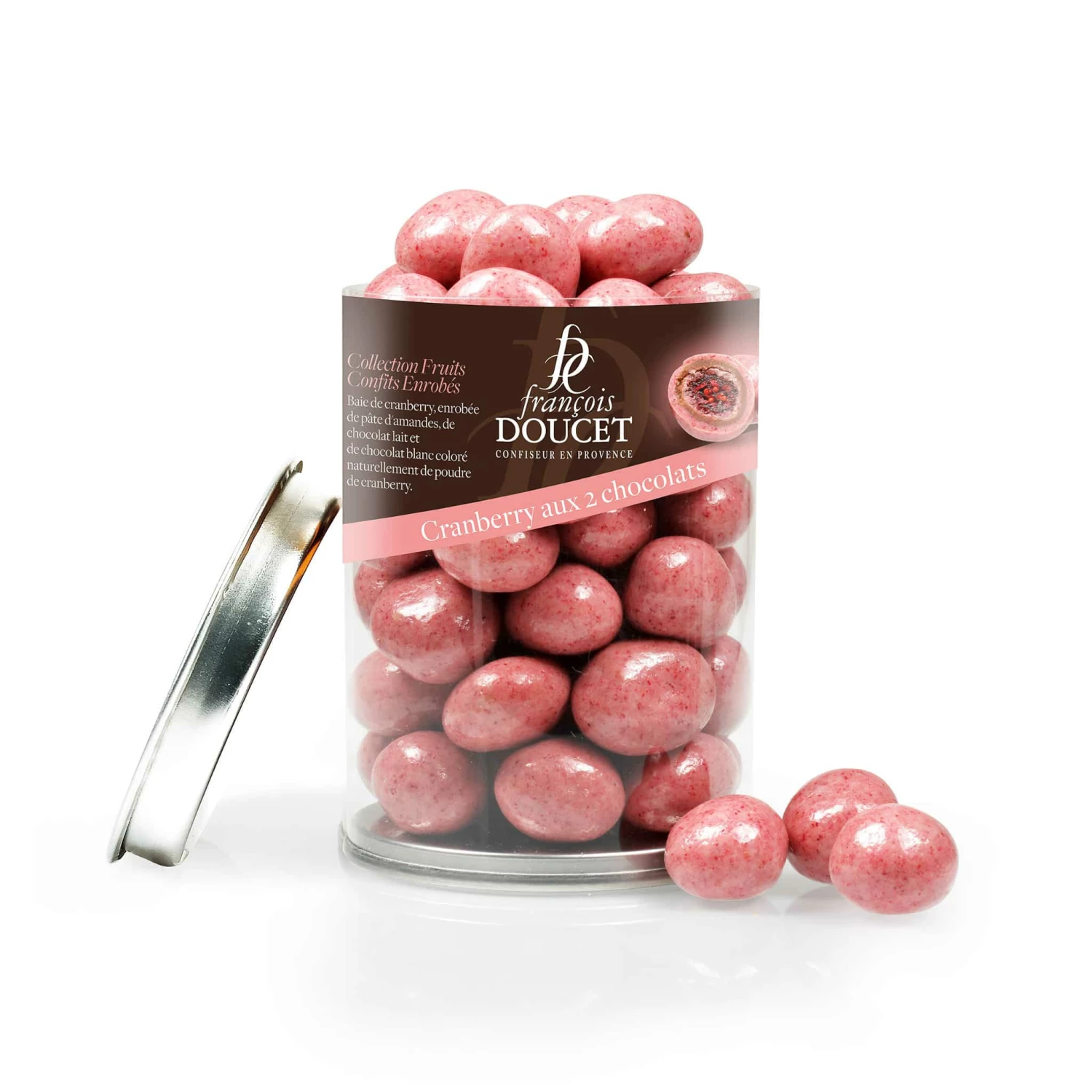 Francois Doucet Cranberry & Double Chocolate Marzipan Spheres 160g 3 Francois Doucet Cranberry & Double Chocolate Marzipan Spheres 160g
