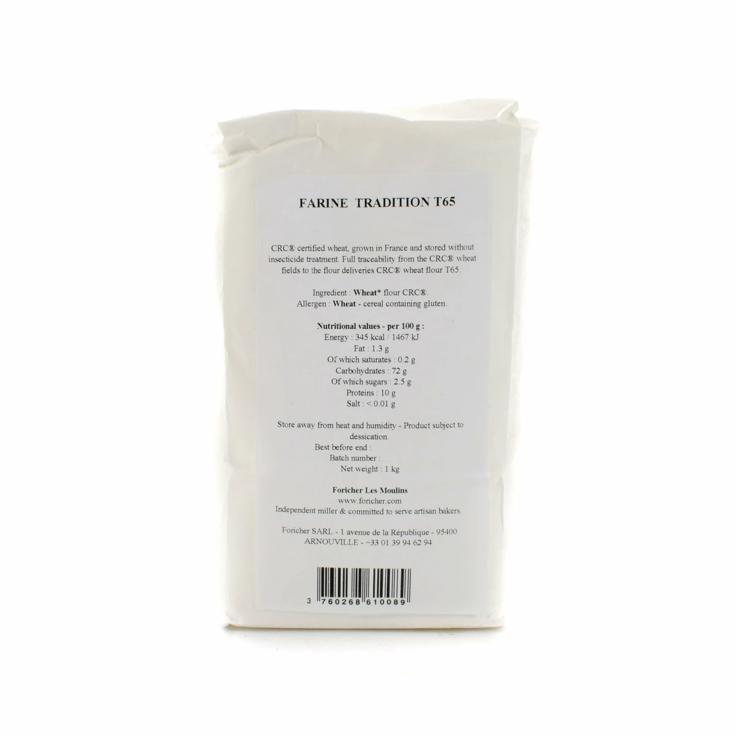 Bagatelle Foricher Traditional White French T65 Bread Flour 1kg Ingredients 3 Bagatelle Foricher Traditional White French T65 Bread Flour 1kg Ingredients