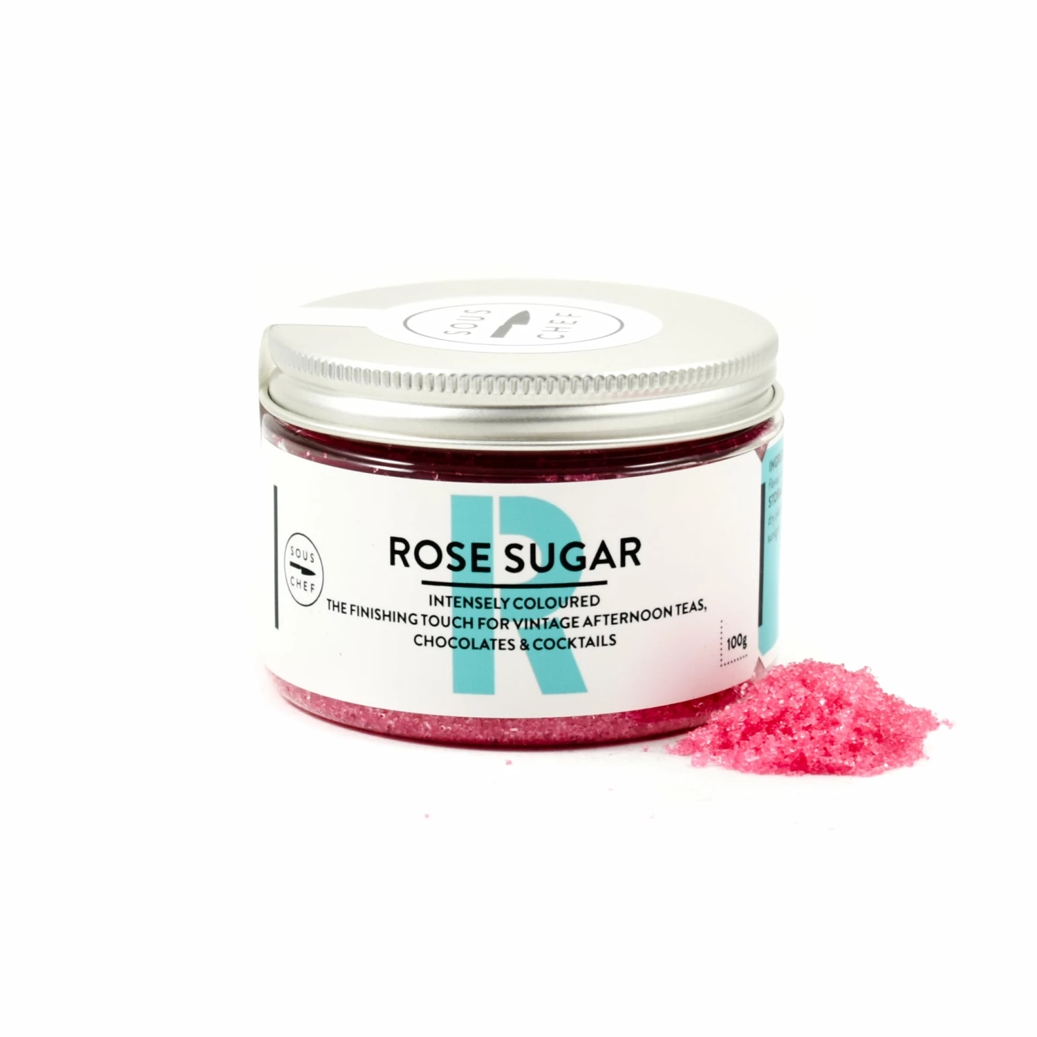 Sous Chef Ingredients Rose Pink Sugar 100g 3 Sous Chef Ingredients Rose Pink Sugar 100g