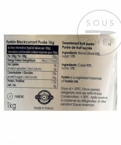 Funkin Blackcurrant Puree 1kg Ingredients