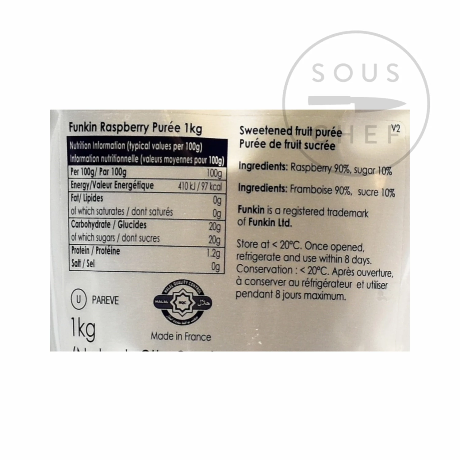 Drinks Funkin Raspberry Puree 1kg 4 Drinks Funkin Raspberry Puree 1kg