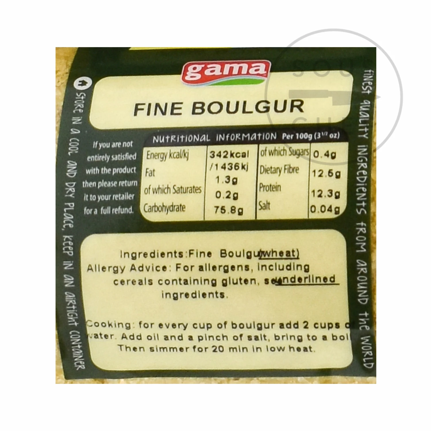 Gama Fine Boulgur Wheat 1kg 5 Gama Fine Boulgur Wheat 1kg