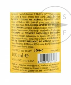 Ingredients Giuseppe Giusti Balsamic Vinegar Historical Collection In Wooden Casket