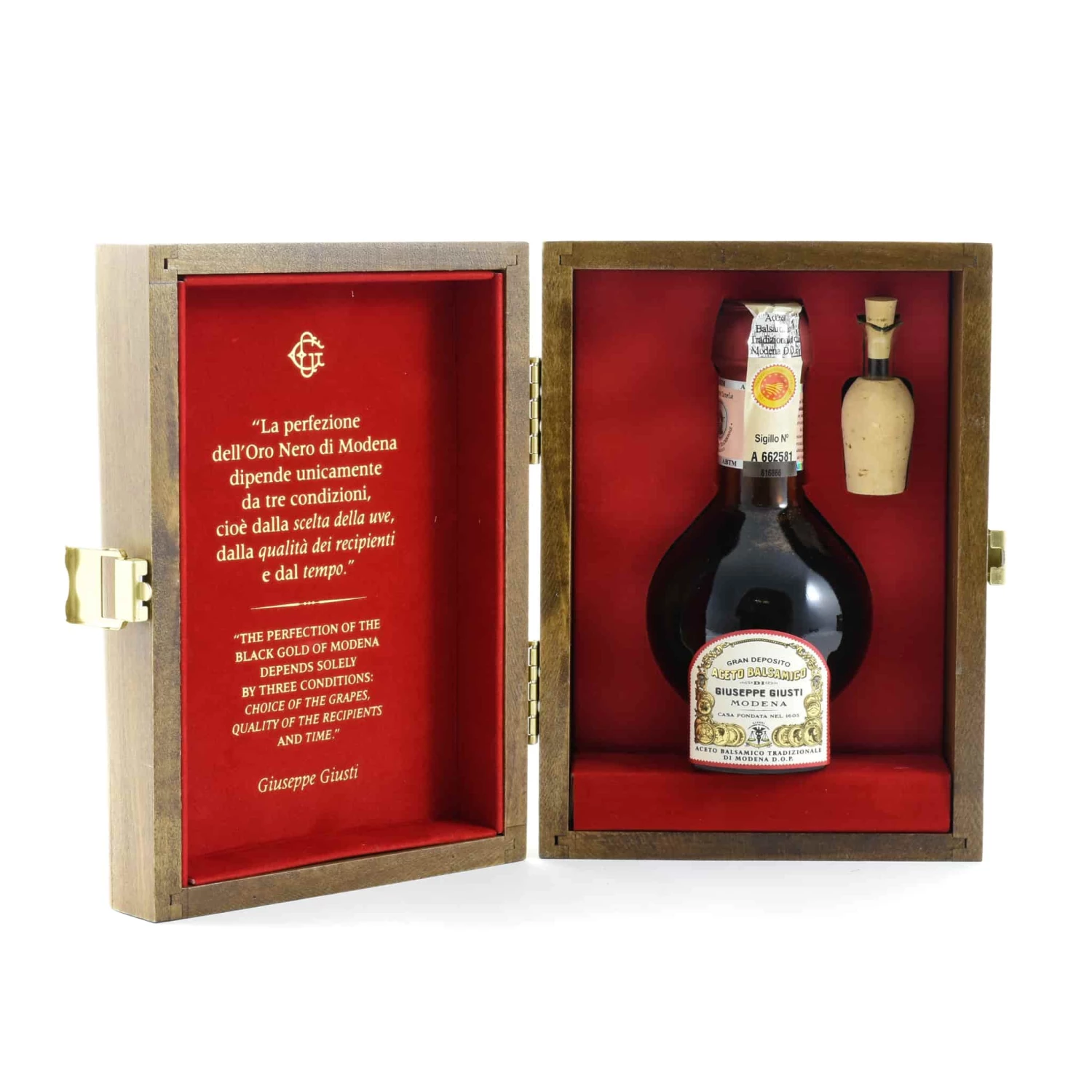 Giuseppe Giusti Balsamic Vinegar Of Modena DOP - Affinato 12 Year Aged Ingredients 3 Giuseppe Giusti Balsamic Vinegar Of Modena DOP - Affinato 12 Year Aged Ingredients