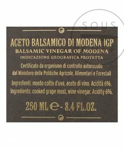 Giuseppe Giusti 4 Gold Medal Balsamic Vinegar 15 Year Aged 250ml