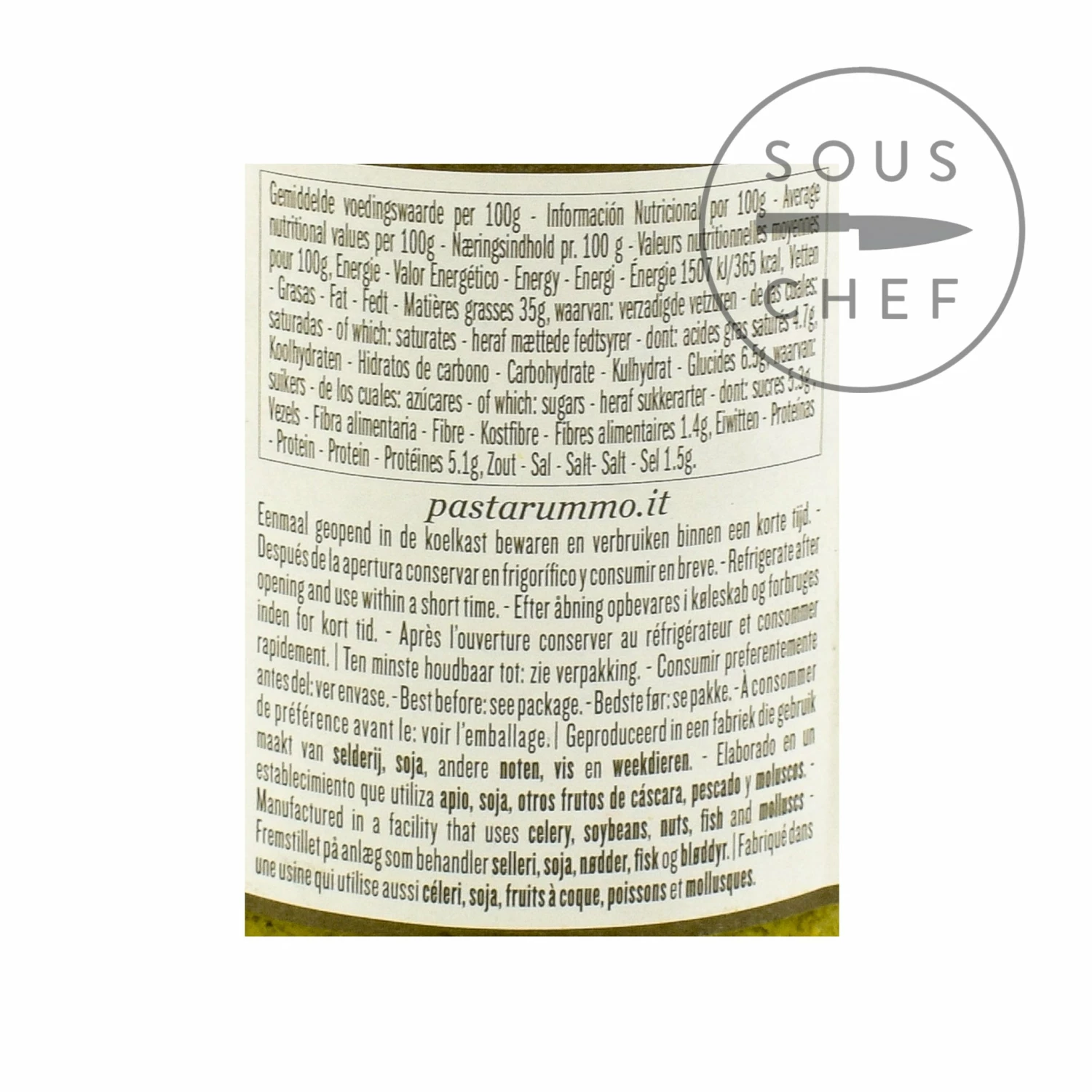 Rummo Basil Pesto 190g Ingredients 5 Rummo Basil Pesto 190g Ingredients