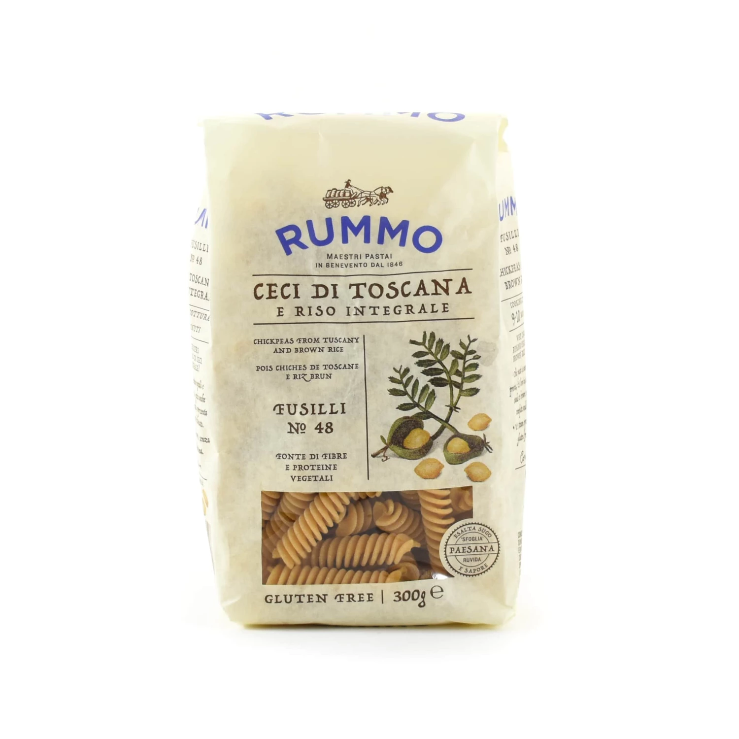 Ingredients Rummo Gluten Free Chickpea Fusilli 300g 3 Ingredients Rummo Gluten Free Chickpea Fusilli 300g
