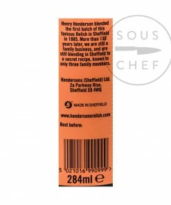 Henderson's Relish 284ml Ingredients