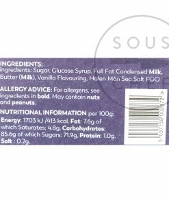 Ingredients Halen Môn Salted Vanilla Fudge 100g