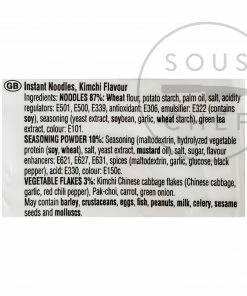 Ingredients Nongshim Kimchi Ramyun Noodles X 20 Packs