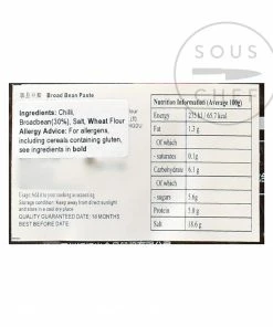 FSG Ingredients Sichuan Pixian Chilli Bean Paste - No MSG