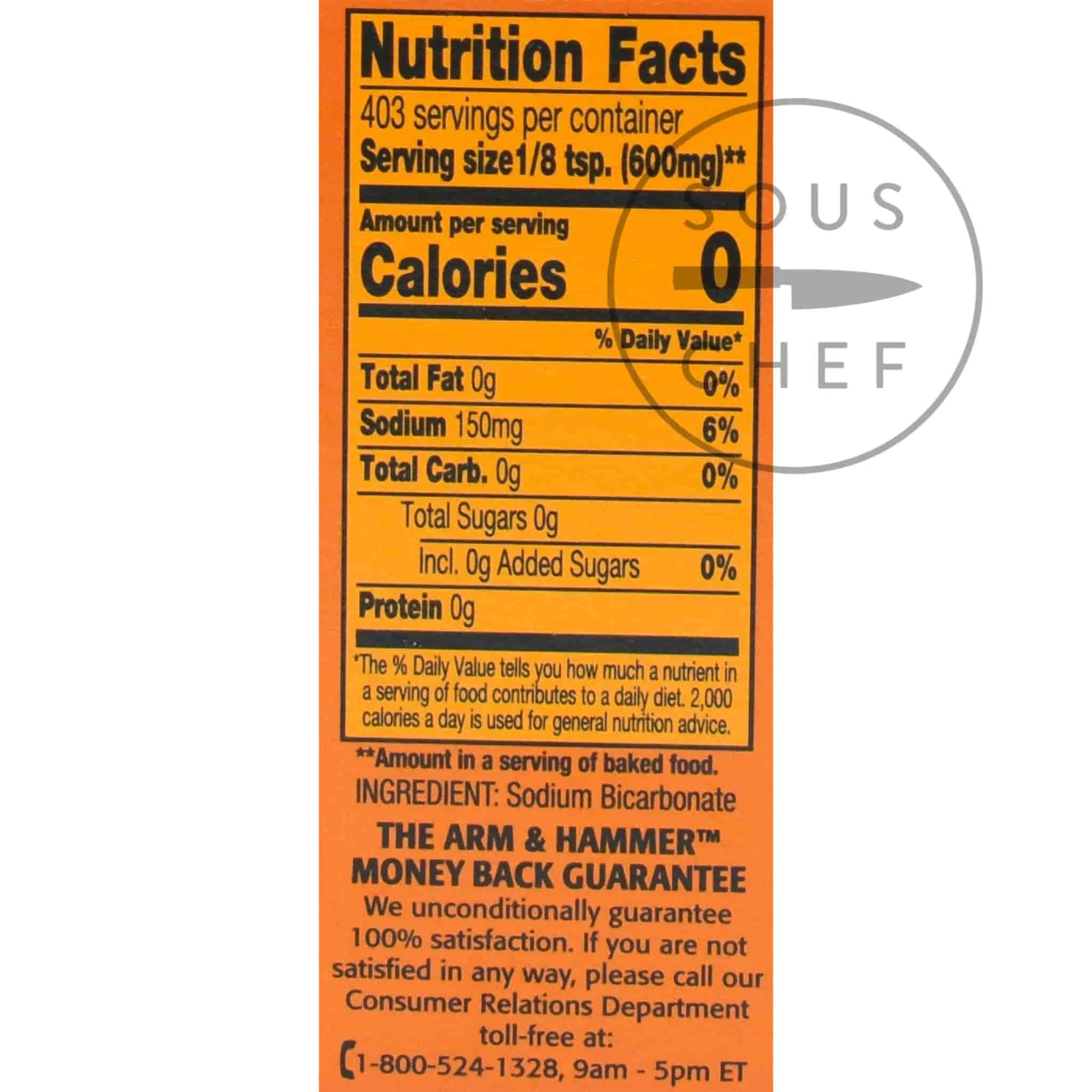 Arm And Hammer Arm & Hammer Baking Soda Ingredients 5 Arm And Hammer Arm & Hammer Baking Soda Ingredients