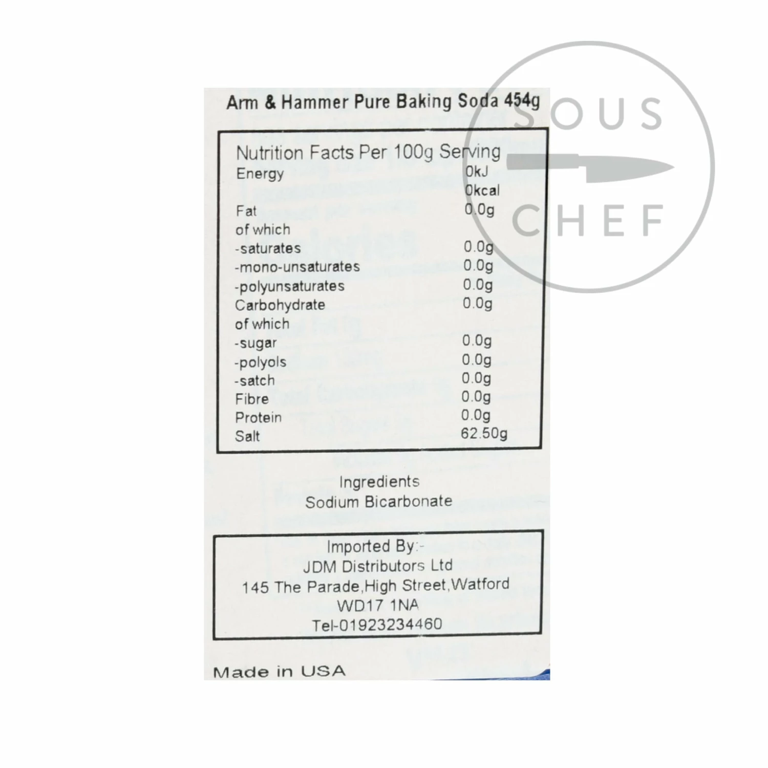 Arm And Hammer Arm & Hammer Baking Soda Ingredients 4 Arm And Hammer Arm & Hammer Baking Soda Ingredients