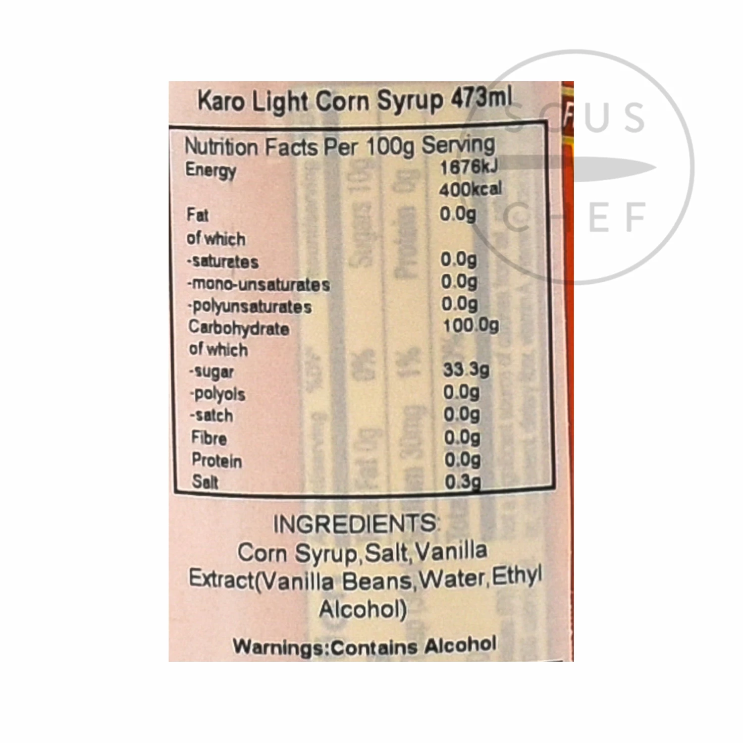 Ingredients Karo Light Corn Syrup - Red 473ml 6 Ingredients Karo Light Corn Syrup - Red 473ml