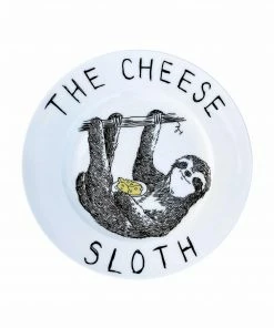 Jimbob Art Cheese Sloth Side Plate 20cm Tableware