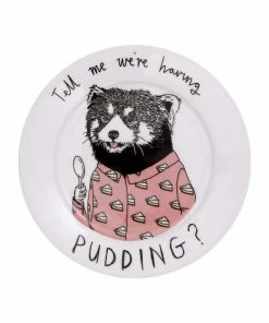 Jimbob Art Tell Me We're Having Pudding Side Plate 20cm Tableware
