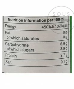 Ingredients Kikkoman Soy Sauce - Less Salt 250ml