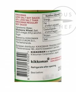 Ingredients Kikkoman Soy Sauce - Less Salt 250ml