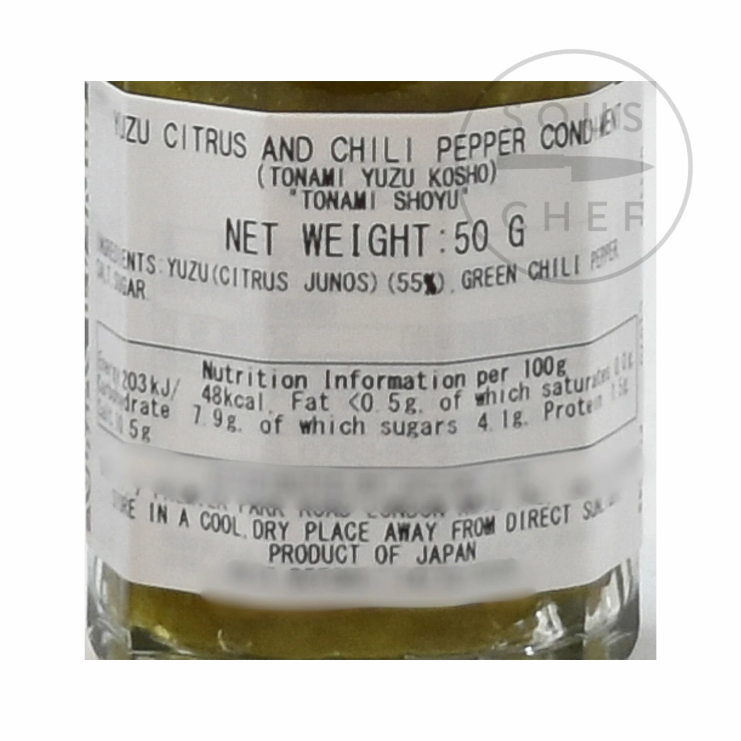 Ingredients Yuzu Kosho 50g 4 Ingredients Yuzu Kosho 50g