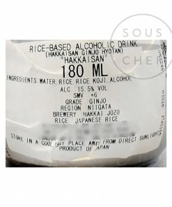 Hakkaisan Ginjo Hyotanbin Sake 180ml Ingredients