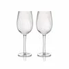 BarCraft Tableware Ribbed Wine Glasses 450ml Set Of 2 1 BarCraft Tableware Ribbed Wine Glasses 450ml Set Of 2
