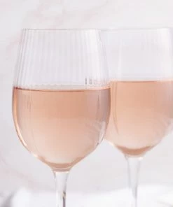 BarCraft Tableware Ribbed Wine Glasses 450ml Set Of 2 13 BarCraft Tableware Ribbed Wine Glasses 450ml Set Of 2