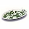 Kapka Splatter Madness Enamel Oval Serving Plate Green 31cm 2 Kapka Splatter Madness Enamel Oval Serving Plate Green 31cm