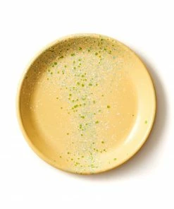 Kapka Splatter Fest Enamel Side Plate Yellow 16cm Enamel - Kapka