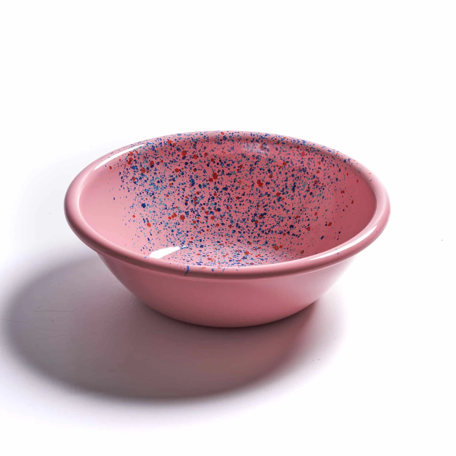 Kapka Enamel - Kapka Splatter Fest Enamel Bowl Pink 4 Kapka Enamel - Kapka Splatter Fest Enamel Bowl Pink